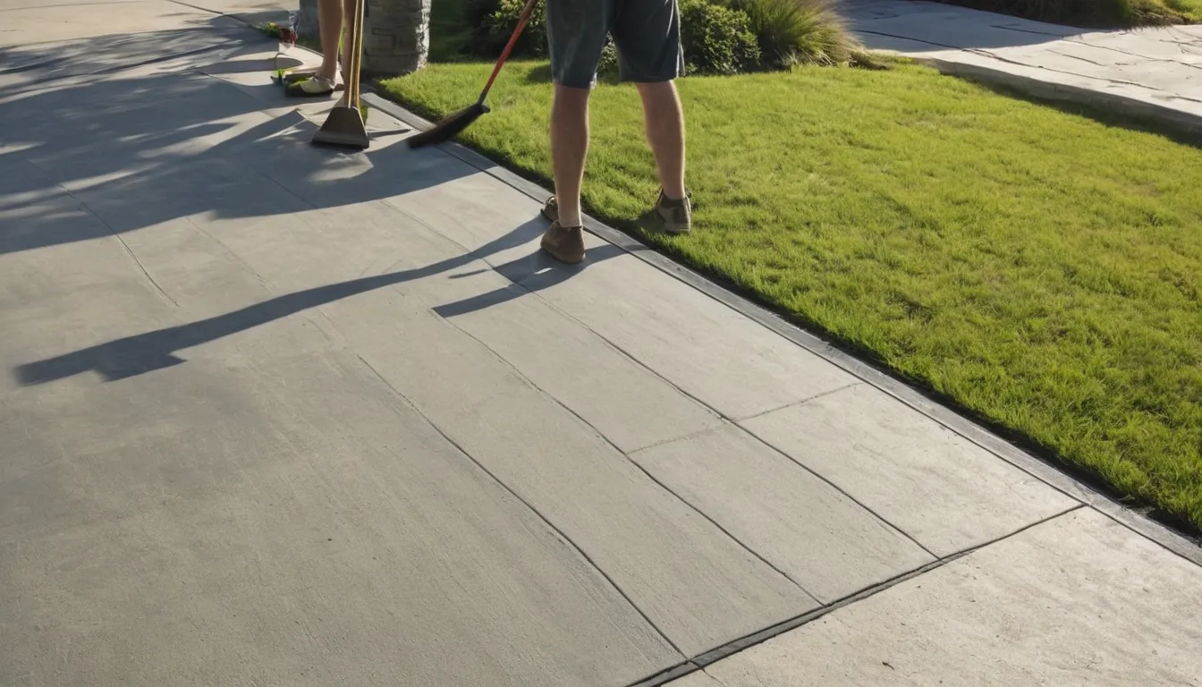 A newly poured concrete driveway leading to a single-family home in Shelton on a clear day